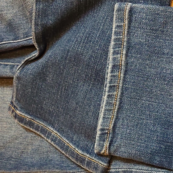 Current/Elliott Size 25 Joey High Rise Straight Destroyed Knee Modal Blend Jeans - Picture 12 of 12